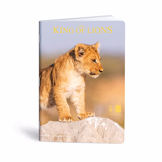 Füzet kockás LIPAMILL A/4 40 lapos King of lions