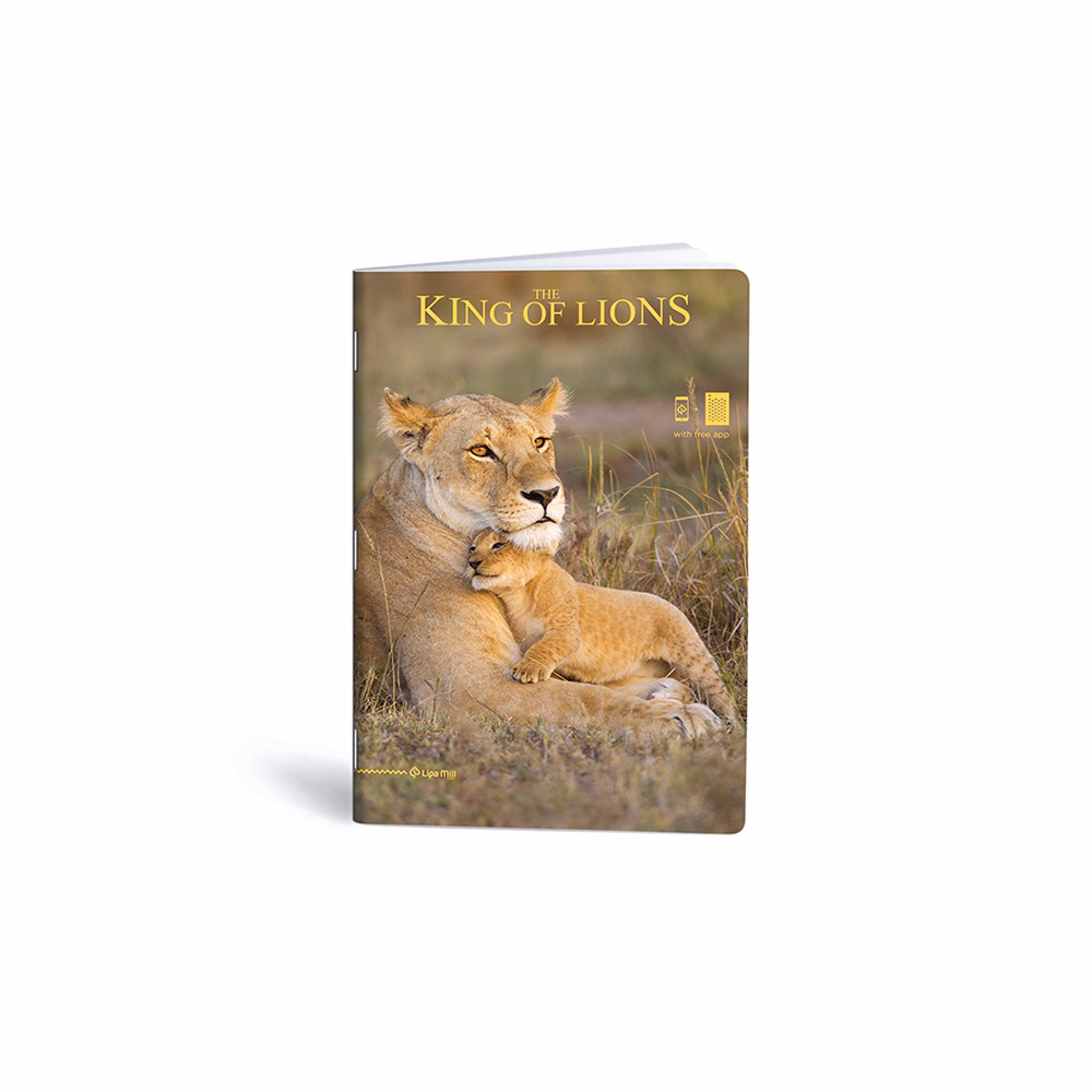 Füzet kockás LIPAMILL A/4 40 lapos King of lions