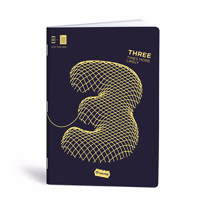 Füzet kockás LIPAMILL A/4 40 lapos Numbers