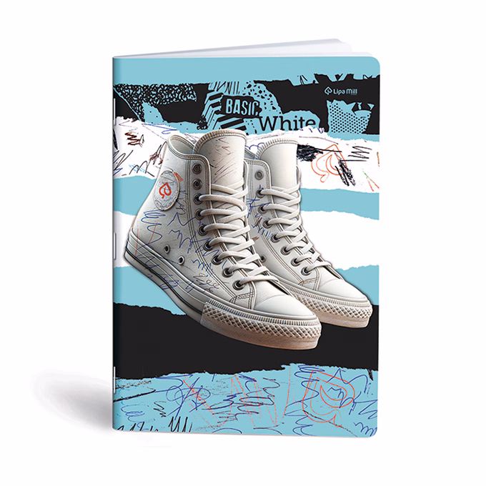 Füzet kockás LIPAMILL A/4 40 lapos Sneaker