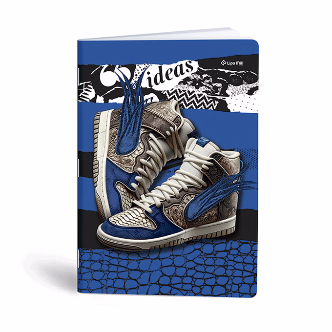 Füzet kockás LIPAMILL A/4 40 lapos Sneaker