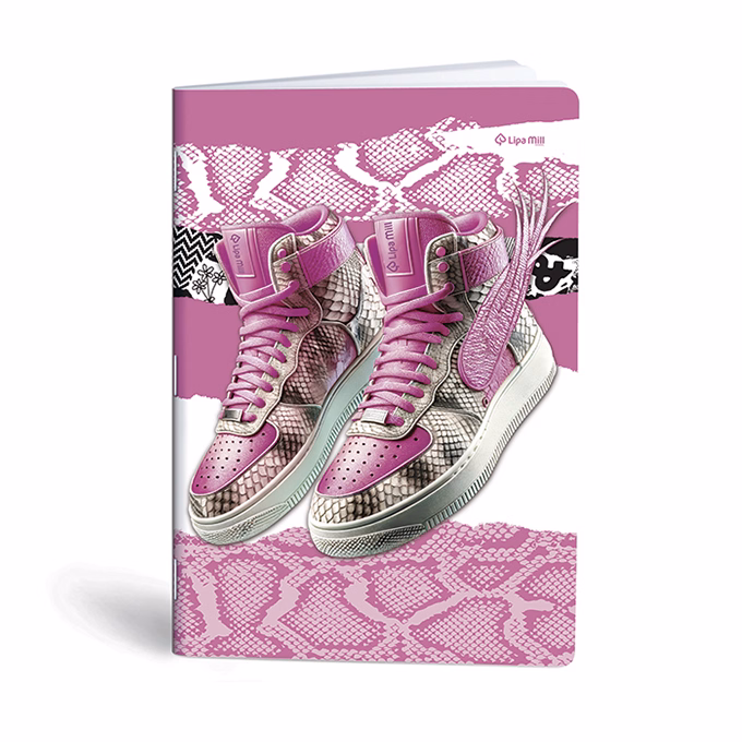 Füzet kockás LIPAMILL A/4 40 lapos Sneaker
