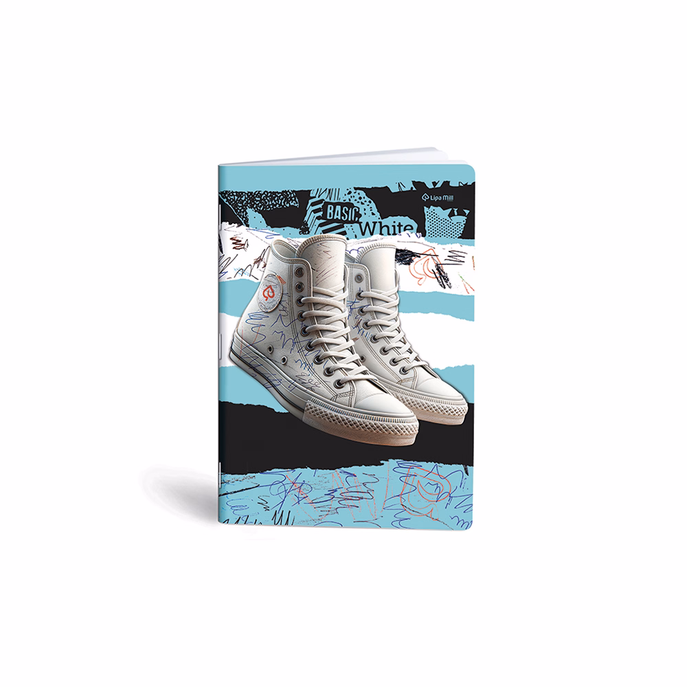 Füzet kockás LIPAMILL A/4 40 lapos Sneaker