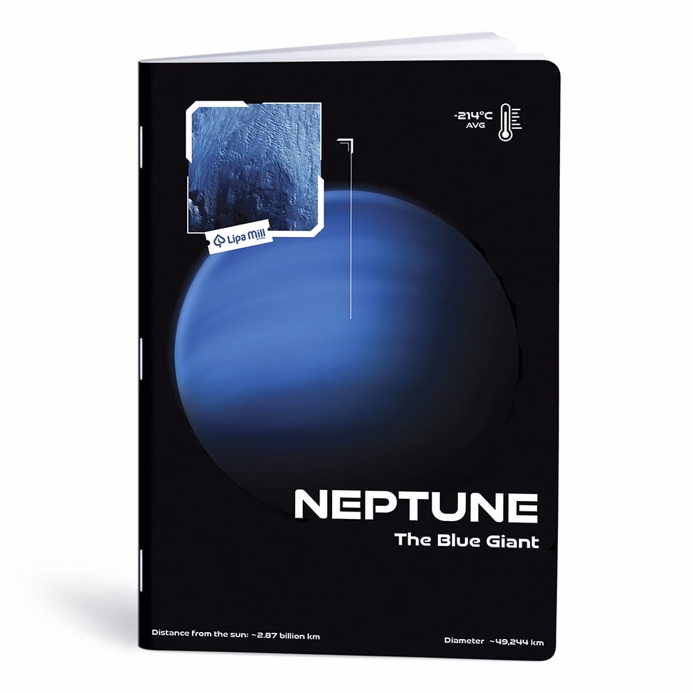 Füzet kockás LIPAMILL A/4 40 lapos Planet vibe