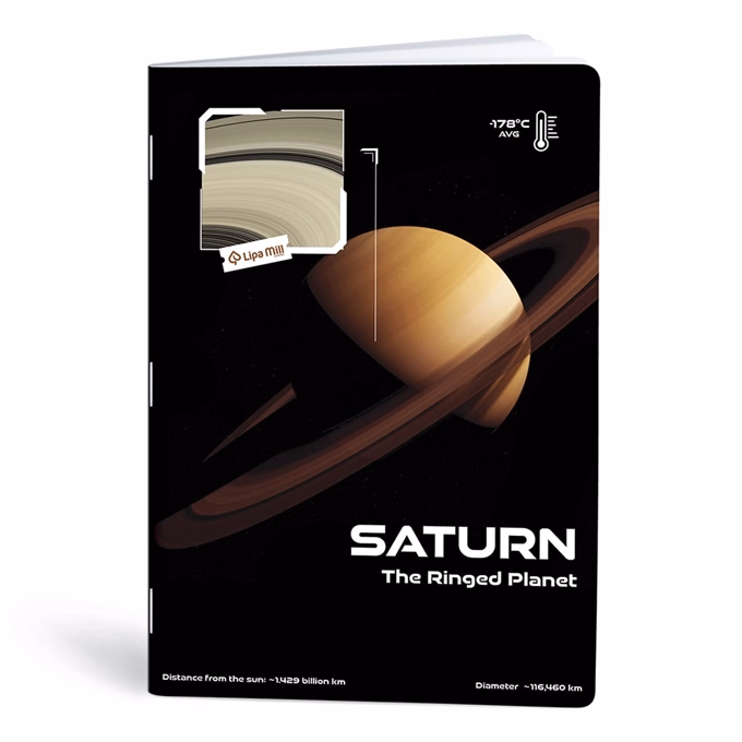 Füzet kockás LIPAMILL A/4 40 lapos Planet vibe