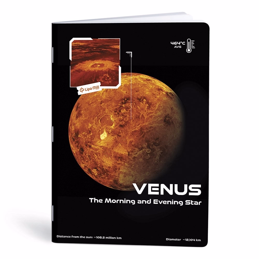 Füzet kockás LIPAMILL A/4 40 lapos Planet vibe