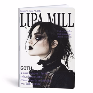 Füzet kockás LIPAMILL A/4 40 lapos Style magazine