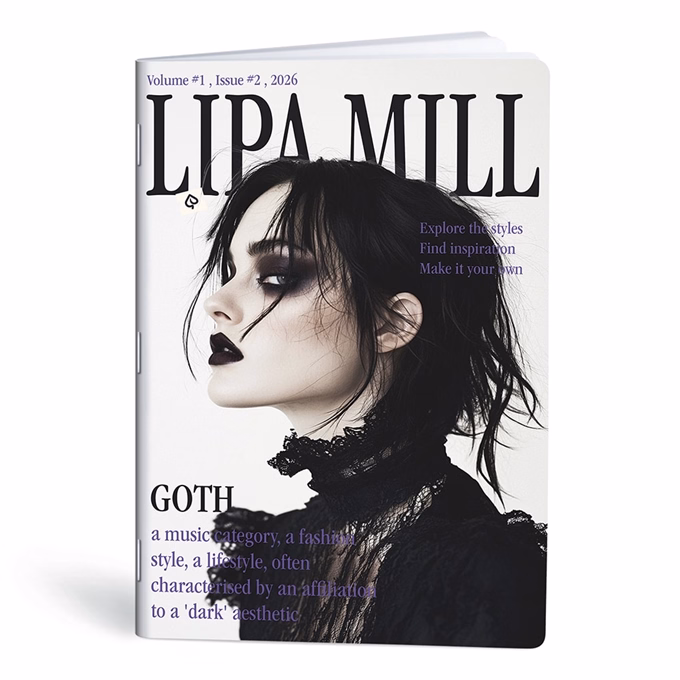Füzet kockás LIPAMILL A/4 40 lapos Style magazine