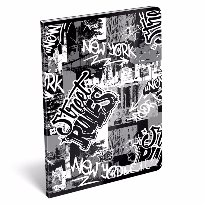 Füzet kockás LIZZYSULI A/4 32 lapos 87-32 Street Rules