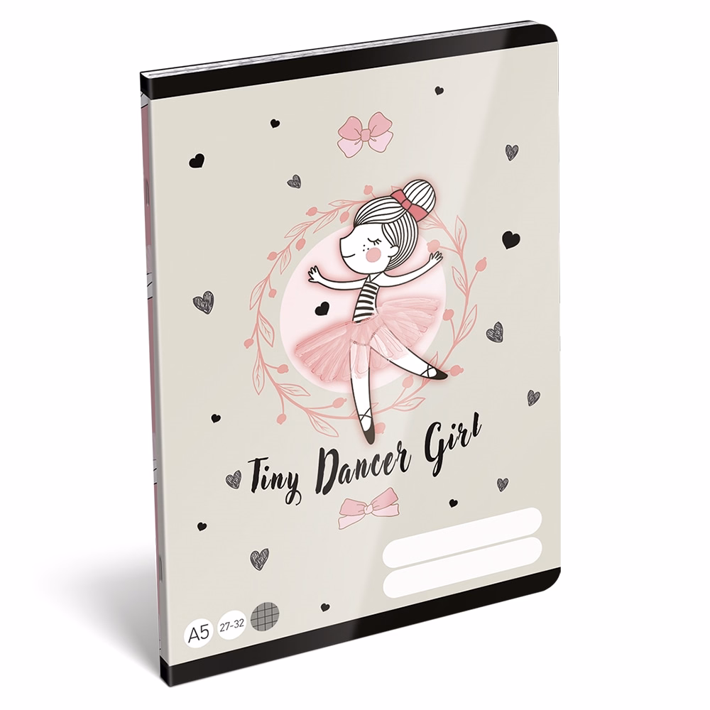 Füzet kockás LIZZYSULI A/5 32 lapos 27-32 Tiny Dancer Lovely Ballerina