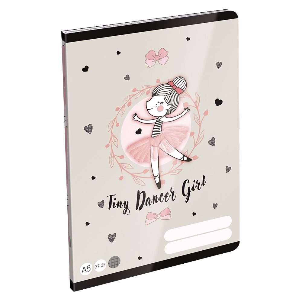 Füzet kockás LIZZYSULI A/5 32 lapos 27-32 Tiny Dancer Lovely Ballerina