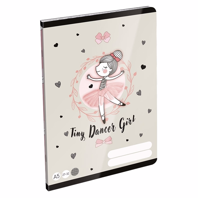 Füzet kockás LIZZYSULI A/5 32 lapos 27-32 Tiny Dancer Lovely Ballerina