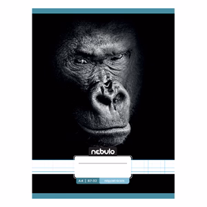 Füzet kockás NEBULO A/4 32 lapos 87-32 Állatok 12 darabos