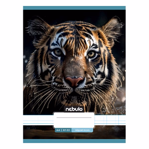 Füzet kockás NEBULO A/4 32 lapos 87-32 Állatok 12 darabos