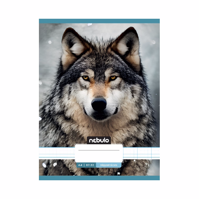 Füzet kockás NEBULO A/4 32 lapos 87-32 Állatok 12 darabos