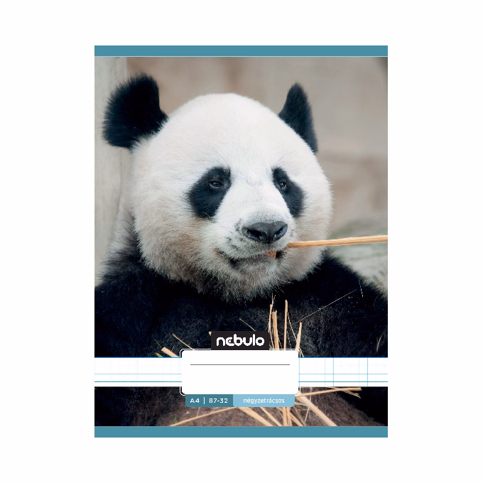 Füzet kockás NEBULO A/4 32 lapos 87-32 Állatok 12 darabos