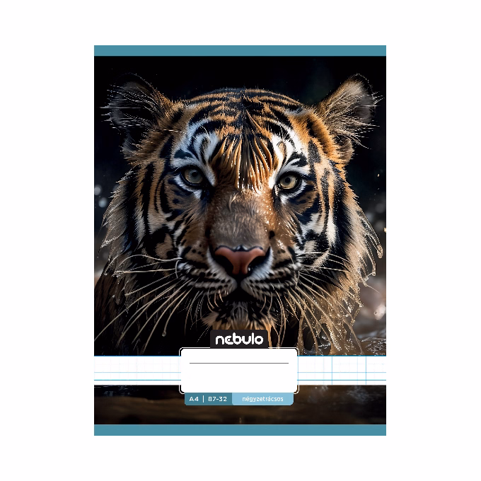Füzet kockás NEBULO A/4 32 lapos 87-32 Állatok 12 darabos