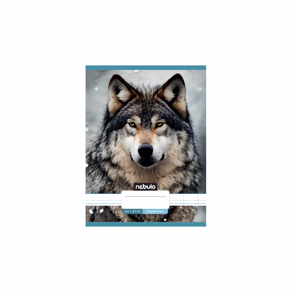 Füzet kockás NEBULO A/4 32 lapos 87-32 Állatok 12 darabos