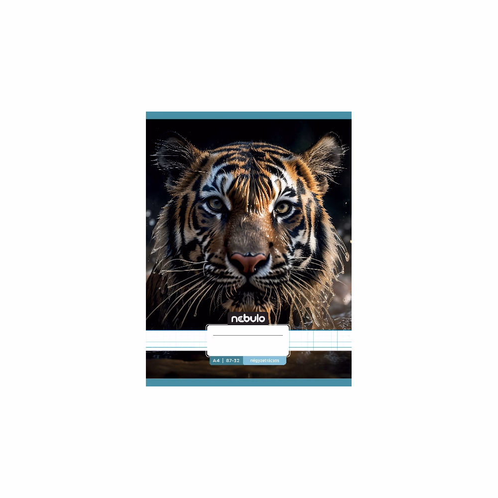 Füzet kockás NEBULO A/4 32 lapos 87-32 Állatok 12 darabos