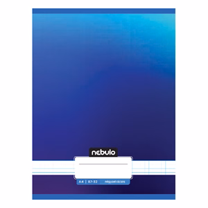 Füzet kockás NEBULO A/4 32 lapos 87-32 Monochrome és Gradient fiús 12 darabos