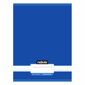 Füzet kockás NEBULO A/4 32 lapos 87-32 Monochrome és Gradient fiús 12 darabos