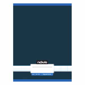 Füzet kockás NEBULO A/4 32 lapos 87-32 Monochrome és Gradient fiús 12 darabos
