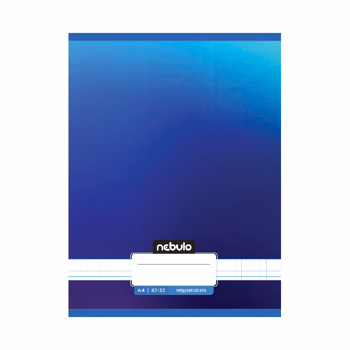 Füzet kockás NEBULO A/4 32 lapos 87-32 Monochrome és Gradient fiús 12 darabos