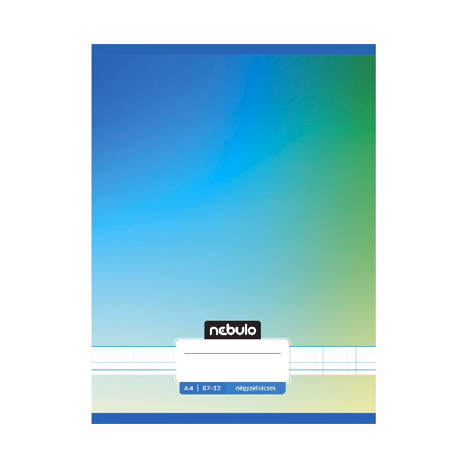 Füzet kockás NEBULO A/4 32 lapos 87-32 Monochrome és Gradient fiús 12 darabos