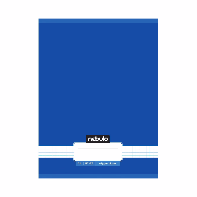 Füzet kockás NEBULO A/4 32 lapos 87-32 Monochrome és Gradient fiús 12 darabos