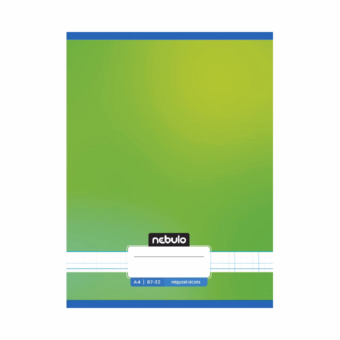 Füzet kockás NEBULO A/4 32 lapos 87-32 Monochrome és Gradient fiús 12 darabos