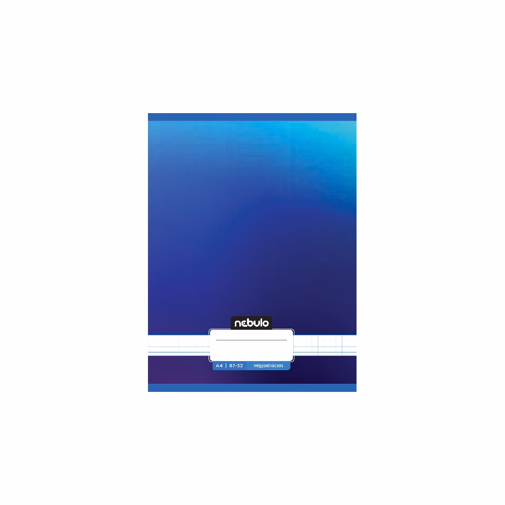 Füzet kockás NEBULO A/4 32 lapos 87-32 Monochrome és Gradient fiús 12 darabos