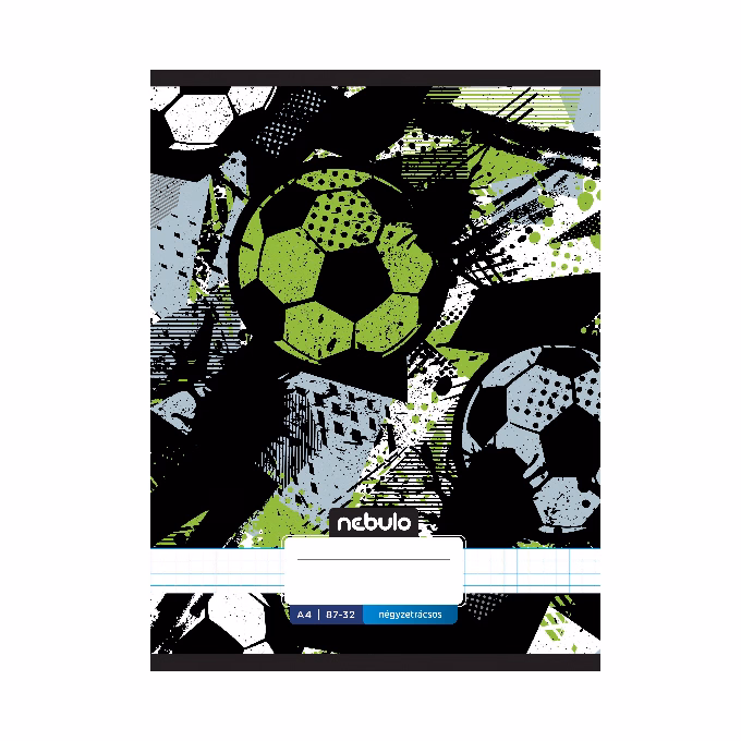 Füzet kockás NEBULO A/4 32 lapos 87-32 Xtreme 12 darabos