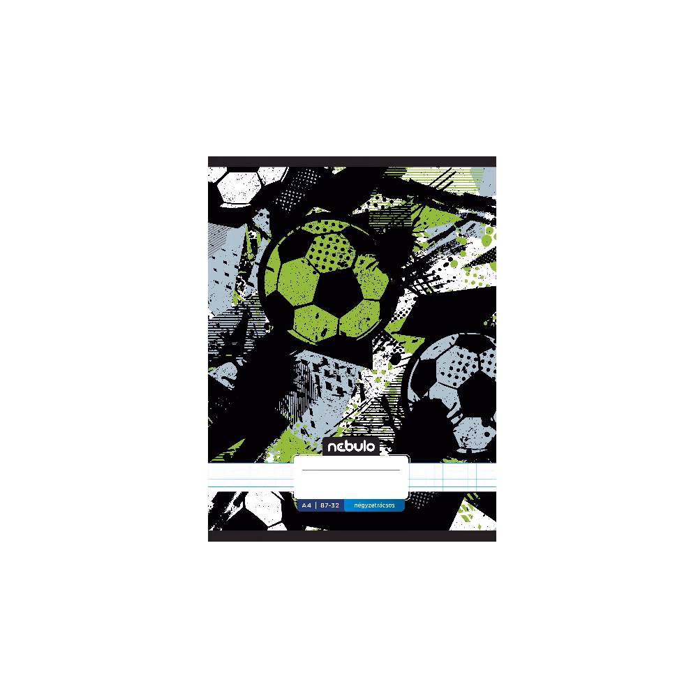 Füzet kockás NEBULO A/4 32 lapos 87-32 Xtreme 12 darabos
