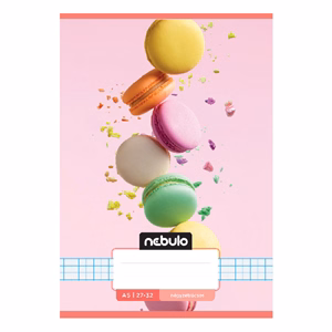 Füzet kockás NEBULO A/5 32 lapos 27-32 Cuki 16 darabos