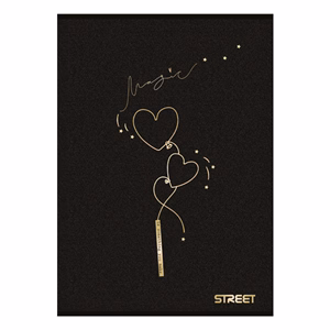 Füzet kockás STREET A/4 54 lapos Black&Gold
