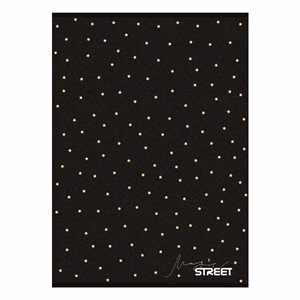 Füzet kockás STREET A/4 54 lapos Black&Gold