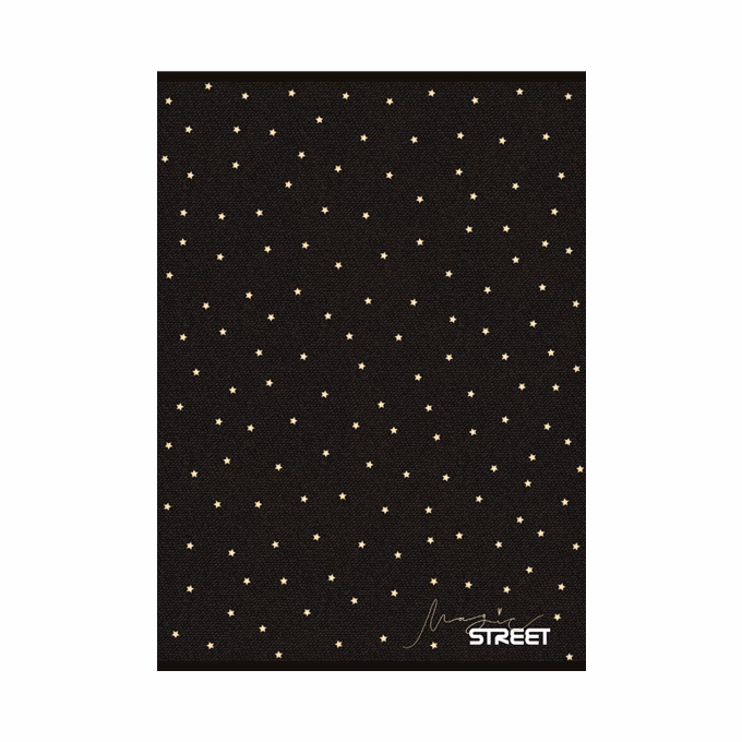 Füzet kockás STREET A/4 54 lapos Black&Gold
