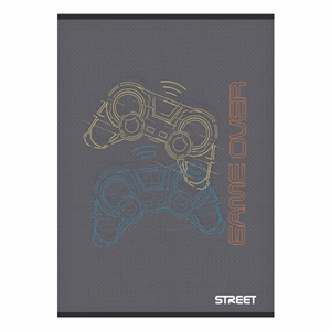 Füzet kockás STREET A/4 54 lapos Gaming