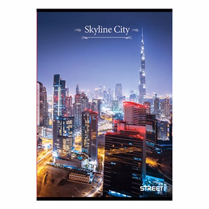 Füzet kockás STREET A/4 54 lapos Skyline