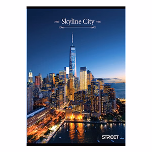 Füzet kockás STREET A/4 54 lapos Skyline