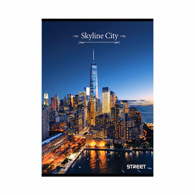 Füzet kockás STREET A/4 54 lapos Skyline