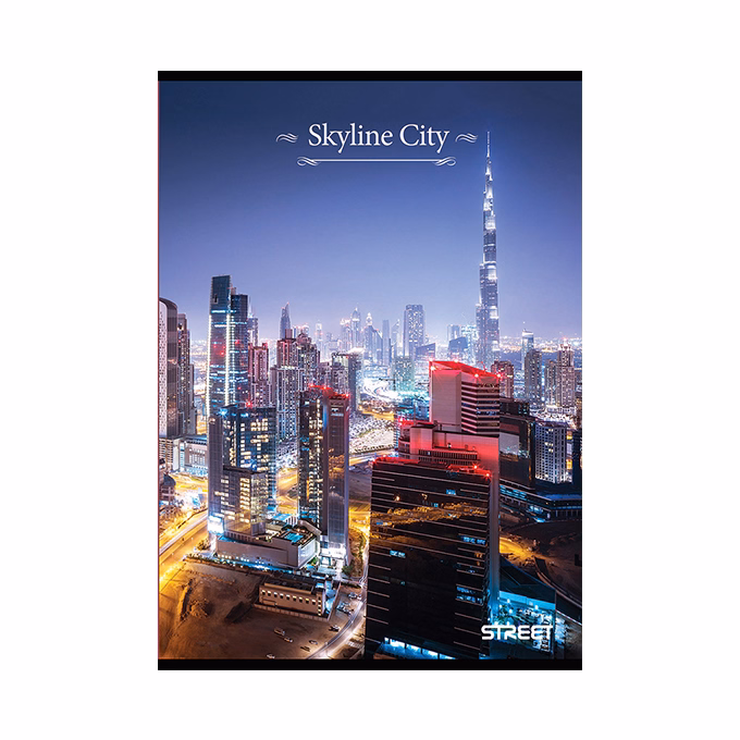 Füzet kockás STREET A/4 54 lapos Skyline