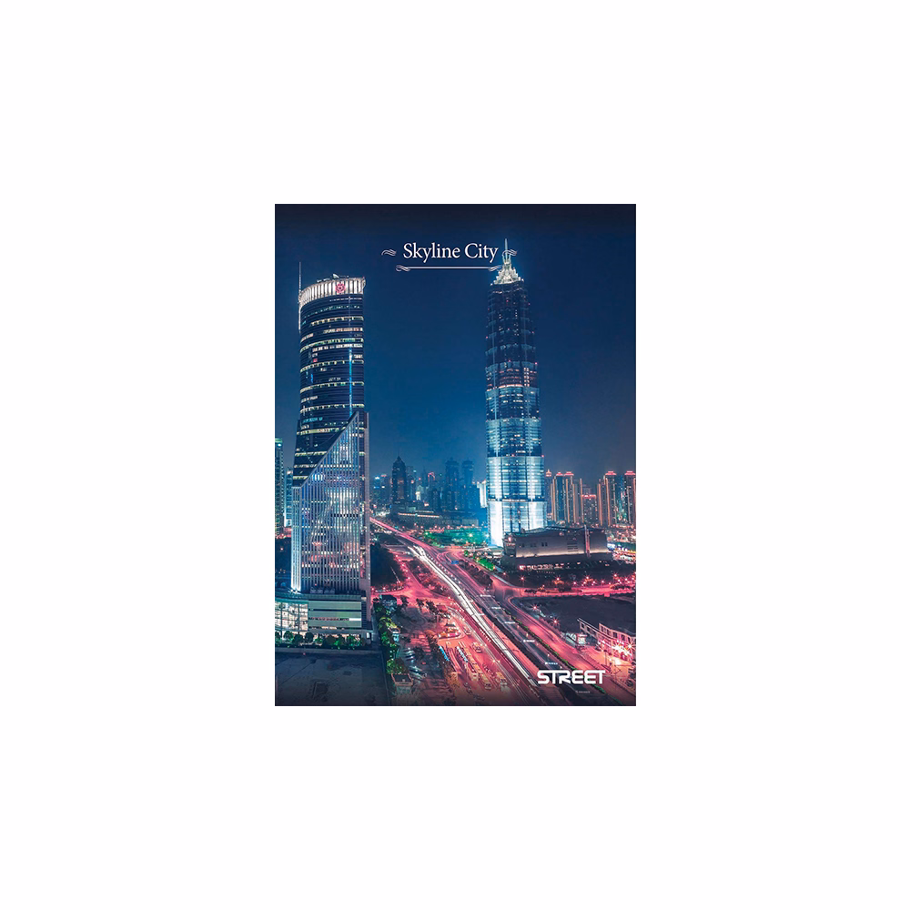 Füzet kockás STREET A/4 54 lapos Skyline