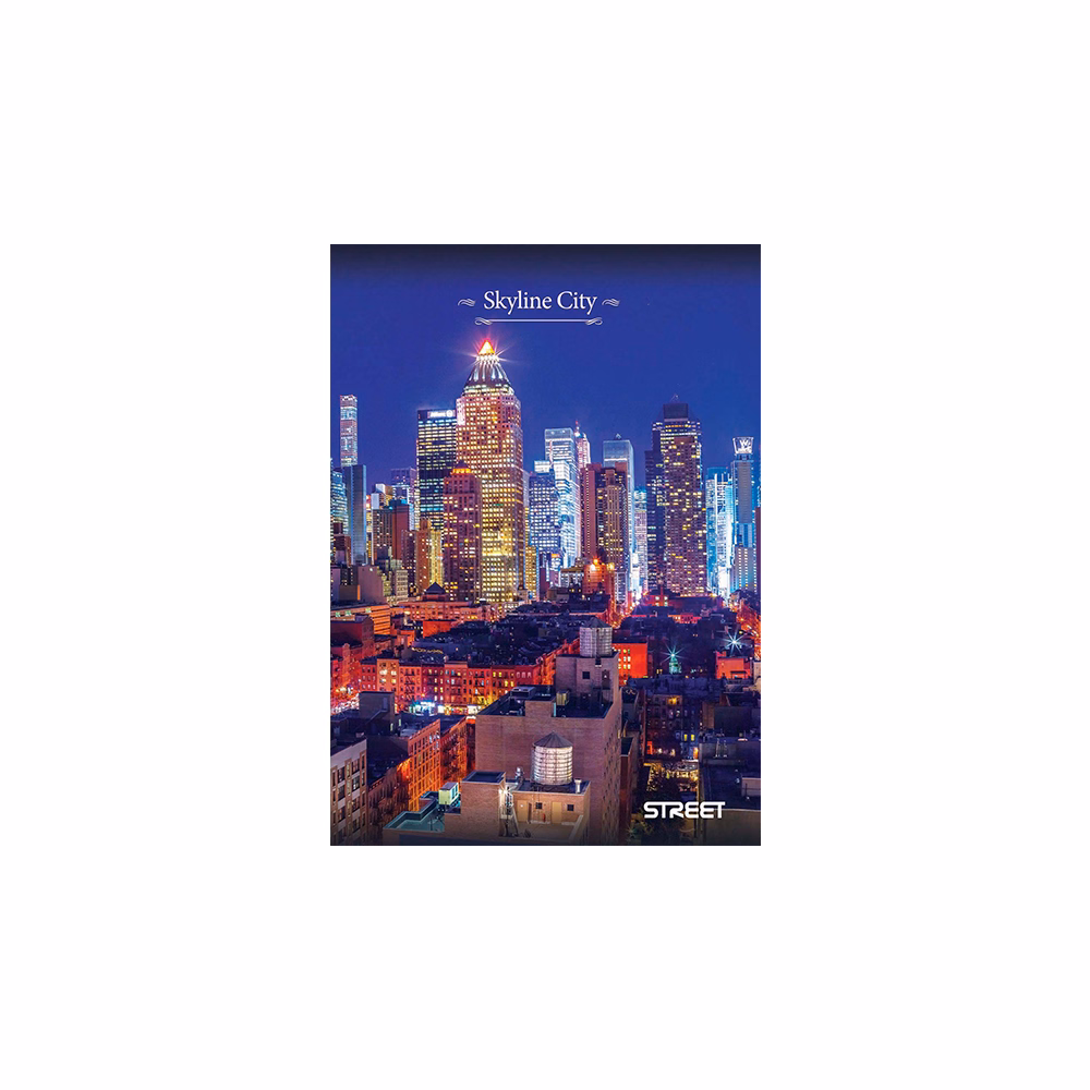 Füzet kockás STREET A/4 54 lapos Skyline
