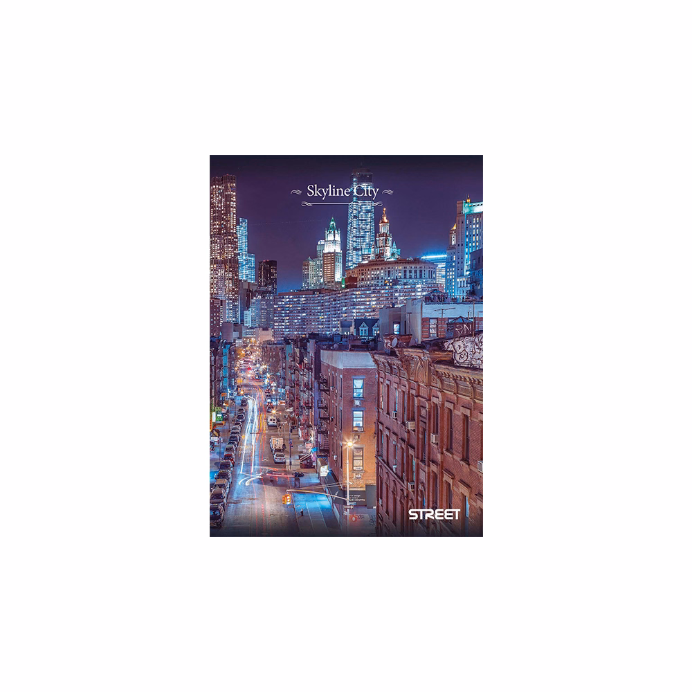 Füzet kockás STREET A/4 54 lapos Skyline