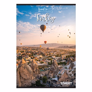 Füzet kockás STREET A/5 54 lapos Travel to