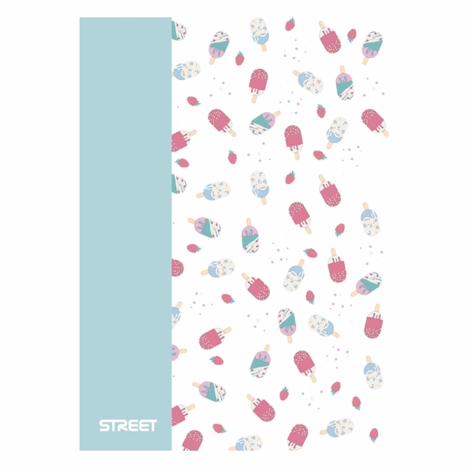 Füzet kockás STREET A/4 42 lapos PP Blossom