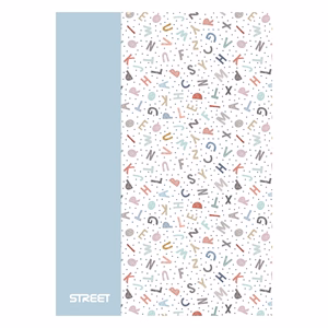 Füzet kockás STREET A/4 42 lapos PP Blossom