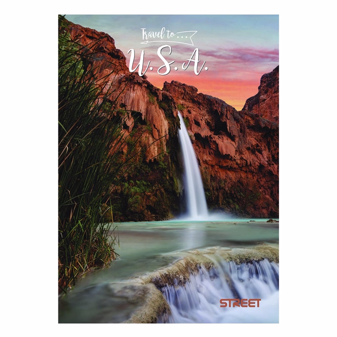 Füzet kockás STREET A/4 54 lapos Travel