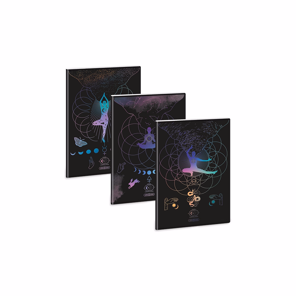 Füzet sima ARS UNA A/4 40 lapos Extra kapcsos Mystic Constellation